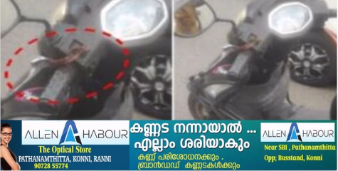 പത്തനംതിട്ടയിൽ സ്കൂട്ടർ ഓടിക്കുന്നതിനിടെ യുവതിക്ക് പാമ്പ് കടിയേറ്റു